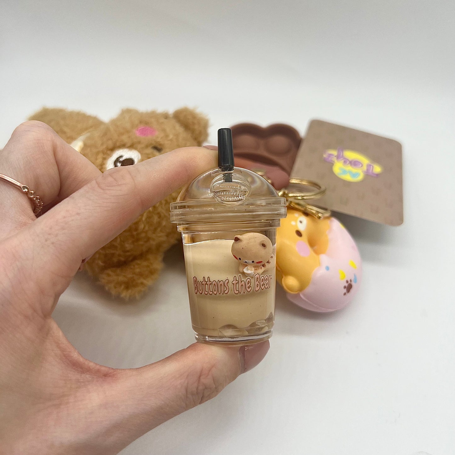 Buttons the Bear Comfort Keychain® 🐻