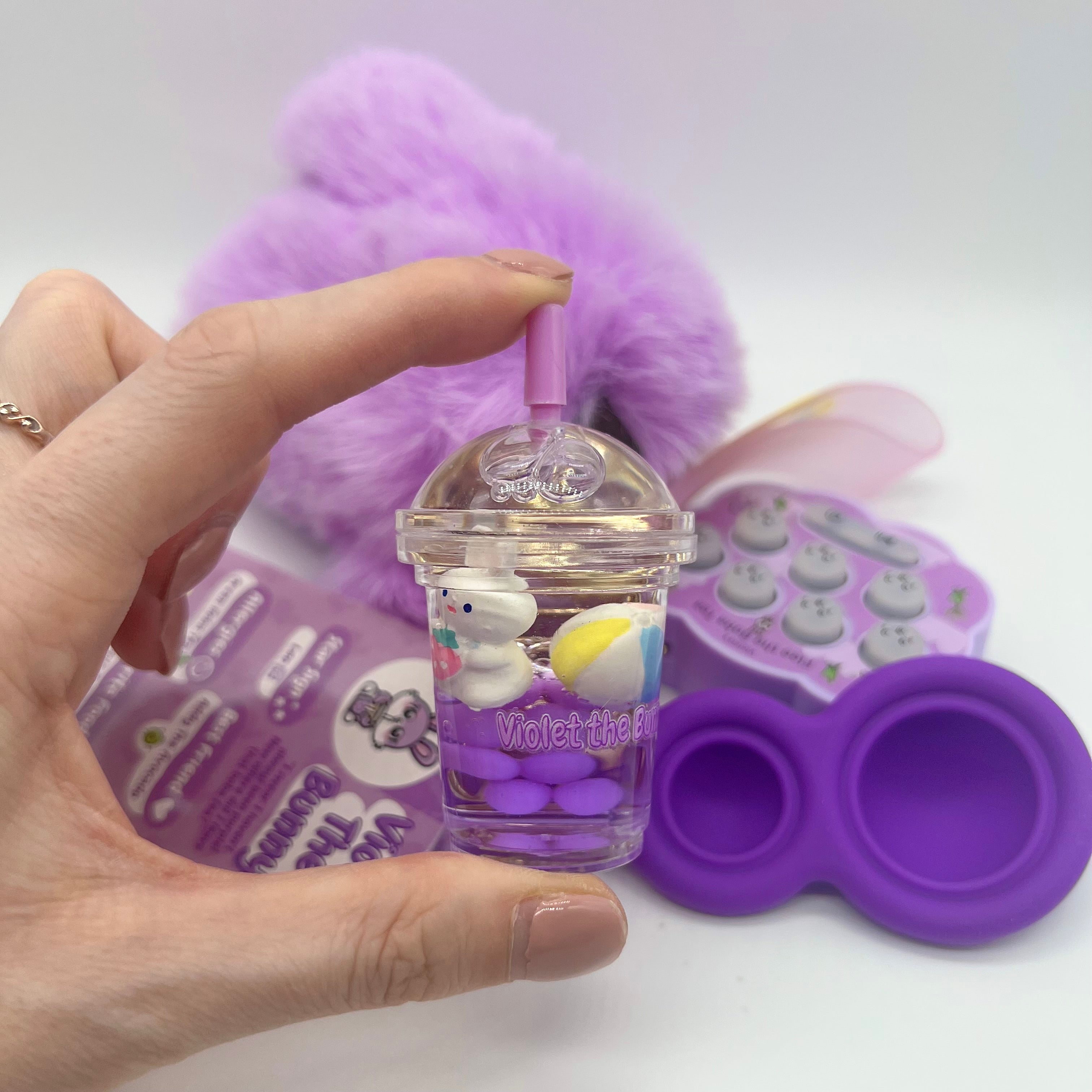 Violet the Bunny Comfort Keychain® 💜 – AC TOYZ