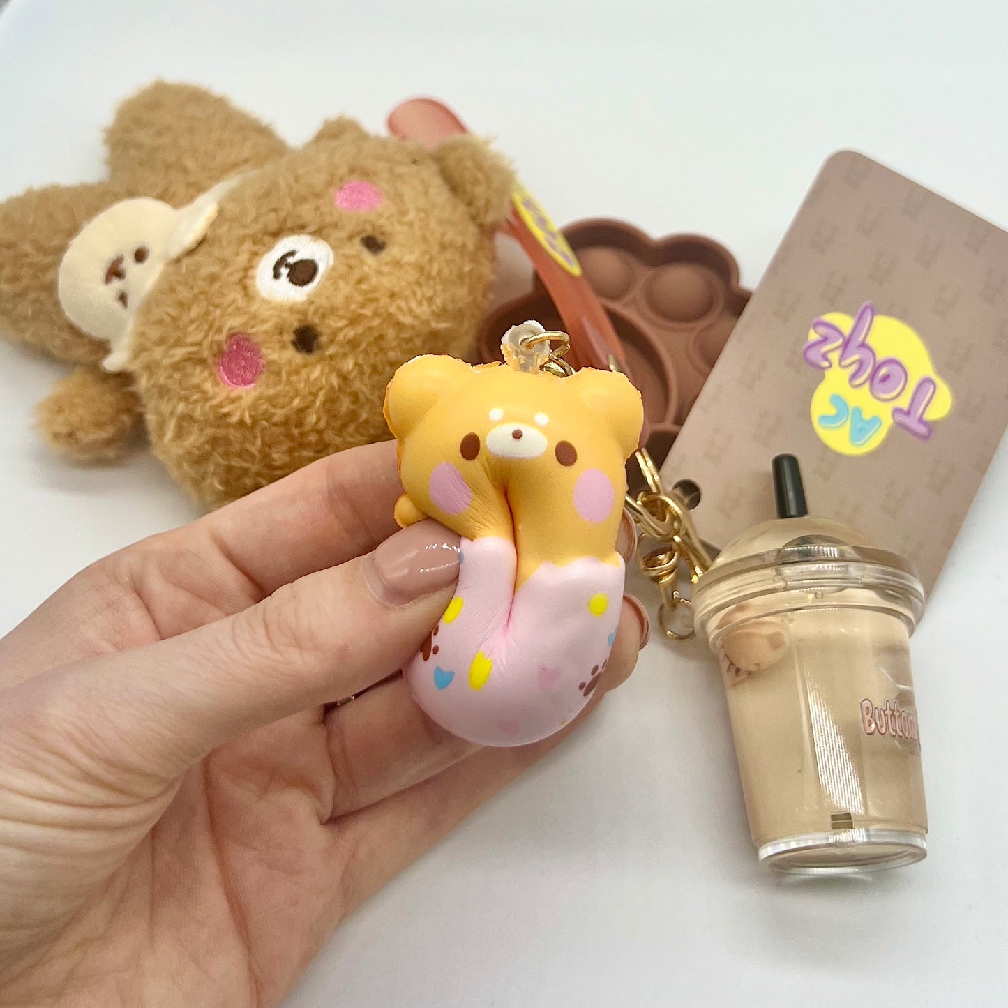 Buttons the Bear Comfort Keychain® 🐻